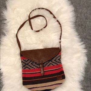 Boho Billabong Crossbody Leather/Print